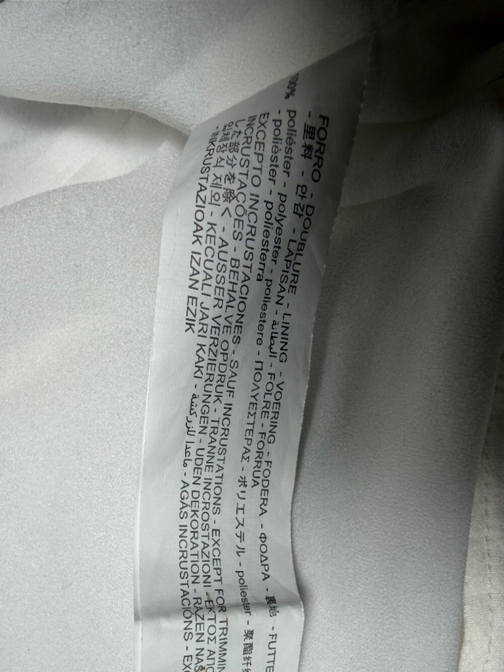 Zara White Short-Sleeved Collared Mini Dress - Size S - Picture 7 of 7